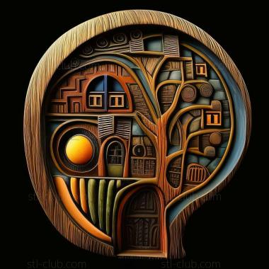 3D model Friedensreich Hundertwasser (STL)